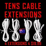 ALDI VISAGE TENS compatible ELECTRODE PADS EXTENSION CABLES - 4 for $19.99