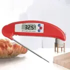 Folding Meat Thermometer Probe Food Cooking Temperature Gauge Turkey Milk