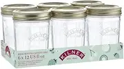 [Kilner] Wide Mouth Preserve Jar Set 6-Pieces, 350 ml Capacity