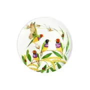 Maxwell & Williams Eloise Short Lyric Coupe Plate 20cm - Gouldian Finch