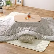 Iris Ohyama KKBJ-2015 Kotatsu Comforter, Rectangular, Heat-Storing, Reversible, Nordic, Stylish, Gurege/Ivory 3 Rectangular 78.7 x 59.1 inches (200 x 150 cm) (Compact)