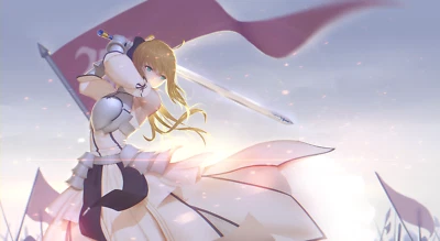 Anime saber lily fatestay night girls fate series armor Playmat Gaming Mat