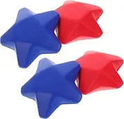VINTORKY 4 Pcs Pu Star Stress Balls Small Star Squeeze Ball Hand Stress Balls Toy For Kids School Carnival Reward Party Favors Hand Exercise