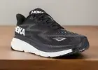 Hoka One One Black Clifton Wide Fit Running Shoes Womens 8.5 New FAST SHIP