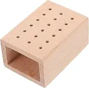 Tool Bit Holder Organizer Nail Salon Storage Rack Wood Tool Storage for Nail Drill Bits 18 Hole Design