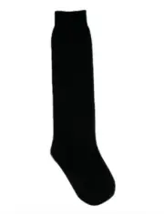 Jefferies Socks L5743 Kids Cotton Uniform Black Knee High Socks Size Medium