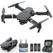 Drone with Dual Camera for Adults Kids, Foldable RC Quadcopter for Beginners,...