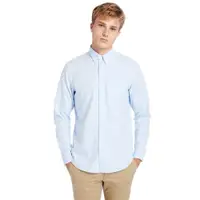 在飛比找ETMall東森購物網優惠-Timberland 男款天空藍長袖牛津襯衫|A2ES5B0