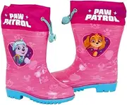 Girls Paw Patrol Skye Everest Wellington Boots Rain Boots with Non-Slip Sole