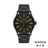 在飛比找蝦皮商城優惠-NIXON SENTRY 38 SS 極簡復刻 消光黑 金指