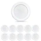 10 Pack 6 Inch LED Dimmable Flush Mount Ceiling Light, 16.5W Surface Mount Di...