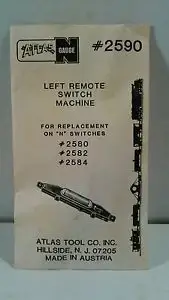 Atlas 2590 N Code 80 Left Hand Remote Switch Machine