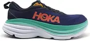 [HOKA ONE ONE] Women's Bondi 8 Running Shoes, Outer Space/Bellwether Blue, 5 UK, Outer Space Bellwether Blue, 6.5B US