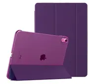MCC iPad Air 11" 2024 M2 Tri-Fold Smart Cover Semi-Clear Back Case Apple Air6 [Dark Purple]