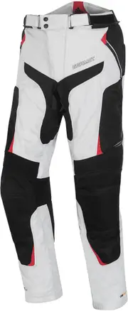 Germot X-Air Evo Pro, textile pants waterproof women , color: Light Grey/Black/Red , size: 40