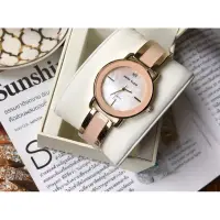 在飛比找蝦皮購物優惠-現貨Anne Klein 粉色珠母貝鑽石錶盤手錶