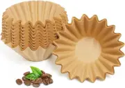 2-5 Cup Coffee Filters, Pack of 100 Unbleached Coffee Filters 5 Cup, Thicken Nat