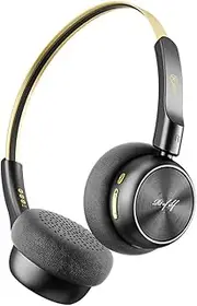 iKF R1 Wireless Retro Headphones On Ear, Vintage Design Bluetooth Headphones, HiFi Stereo, 60H Playtime, ENC with Built-in Mic, Soft and Lightweight Headset Throwback 80s 90s for Phone/PC (Gold)