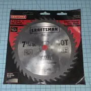 Craftsman (932113) 7 1/4-in. 40 Tooth Durable Steel Circular Saw Blade **NEW**