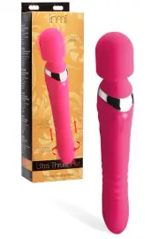 Inmi 10.75" Thrusting Vibrating Double Ended Silicone Wand