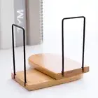 Nature Bamboo Desktop Organizer Bookends Book Ends Stand Holder Shelf Bookr W W3