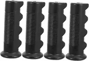 Abaodam 4pcs Rubber Handle Gloves Accessories Handle Grip Hand Grip Hand Grocery Cart Trolley Wagon Cart Trolley Handlebar Protective Cover Black Rubber
