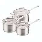 NEW Scanpan Impact Saucepan Set 3 Piece By Spotlight
