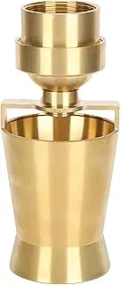 Shanrya Ice Tower Nozzle Fountain Nozzle Heads 1.5 Inch Brass Gold Modern Sprinkler Garden Outdoor Decorations Accessories for Pond, Fountains, Library