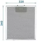 320 mm x 340 mm Brandnew ChefSimpson Westinghouse TEKA Rangehood filter