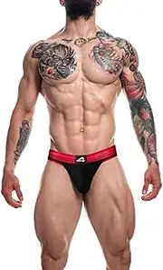 C4M Rugby Jockstrap - Neon Pink Extra Large