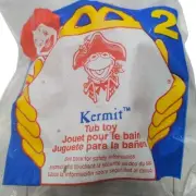 1995 McDonalds Kermit Tub Toy 2 New in Package