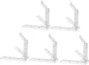 Alipis 5pcs Action Figure Stand: Model Support Stands Doll Base - Assembly Figure Display Holder- Showcase Monsters Rack For Collection