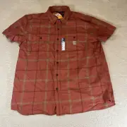 Carhartt Men's Rugged Flex Relaxed Fit Lightweight Short Sleeve Shirt XL