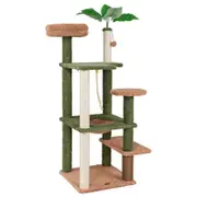 Costway 1.5m Cat Tree for Indoor Cats Cute Cat Tower w/Sisal Scratching Posts & Rope