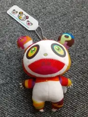 Authentic Takashi Murakami New Panda Plush Keychain Rare Key Holder