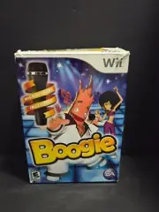 Boogie ~ Nintendo Wii ~ 2007 ~ CIB ~ With Unopened Game & Microphone