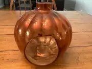 Yankee Candle Mercury Glass Pumpkin Votive Candle Holder Jack O Lantern Large