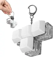 Keyboard Clicker Toy - 4 Key Shaft Tester Toy - Finger Toy, Funny Sensory Keychain, Shaft Tester Relaxing Button Finger Toy for Adults