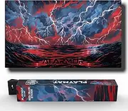 (Red/Blue Storm) 14x24 TCG/MTG Playmat by Ai Armor