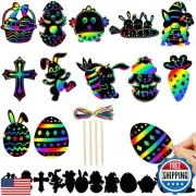 Easter Gifts for Kids Scratch Mini Art - Easter Basket Stuffer for Teens Boys