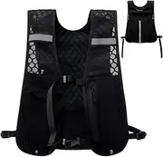 [yztju] Running Vest, Running Phone Holder Vest, Phone Holder Chest Bag Hydration Pack - Portable Training Vest for Hiking, Cycling, Outdoor and Training Meat