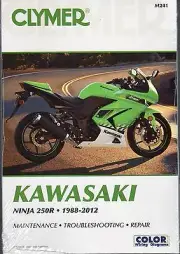 1988-2012 CLYMER KAWASAKI MOTORCYCLE NINJA 250R SERVICE MANUAL NEW M241