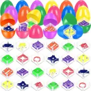24 Pack Easter Eggs with Maze Cube Puzzle Toys for Kids Teens Adults Surprise...