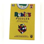 Ginger Fox Rubik's Cube 50 Puzzle Cards to Test Your Brain Power - Suitable for