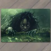 FLATCARD Swamp Person Thing Beautiful Devil Strange Unusual Scary Weird Bayou