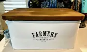 Farmer’s Market Tin Bread Box *NWT