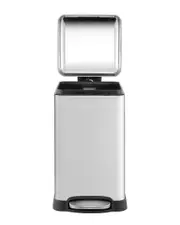 happimess Chrome Betty Retro Mini 3.2gal Step-Open Trash Can