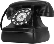 Vintage Dial Telephone, Retro Decorative Phone Vintage Style Resin Ornament Prop for Window Decoration, Present, Antique Coffee Shop Bar