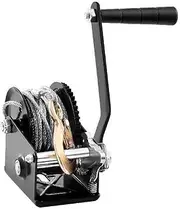 Heavy Duty Hand Winch Hand Winch 800 Lbs Capacity Brake Winch W/33 Ft Steel Rope Traction Hoisting Hand Winch for ATVs Boats Trailers