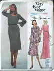 Vogue American Designer Pattern 1523 with Label Stan Herman Dress 14 Uncut 1970s